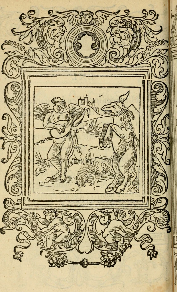 An illustration from Le theatre des bons engins : auquel sont contenuz cent emblemes moraulx, 1545, leaf 141