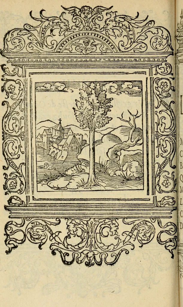 An illustration from Le theatre des bons engins : auquel sont contenuz cent emblemes moraulx, 1545, leaf 147