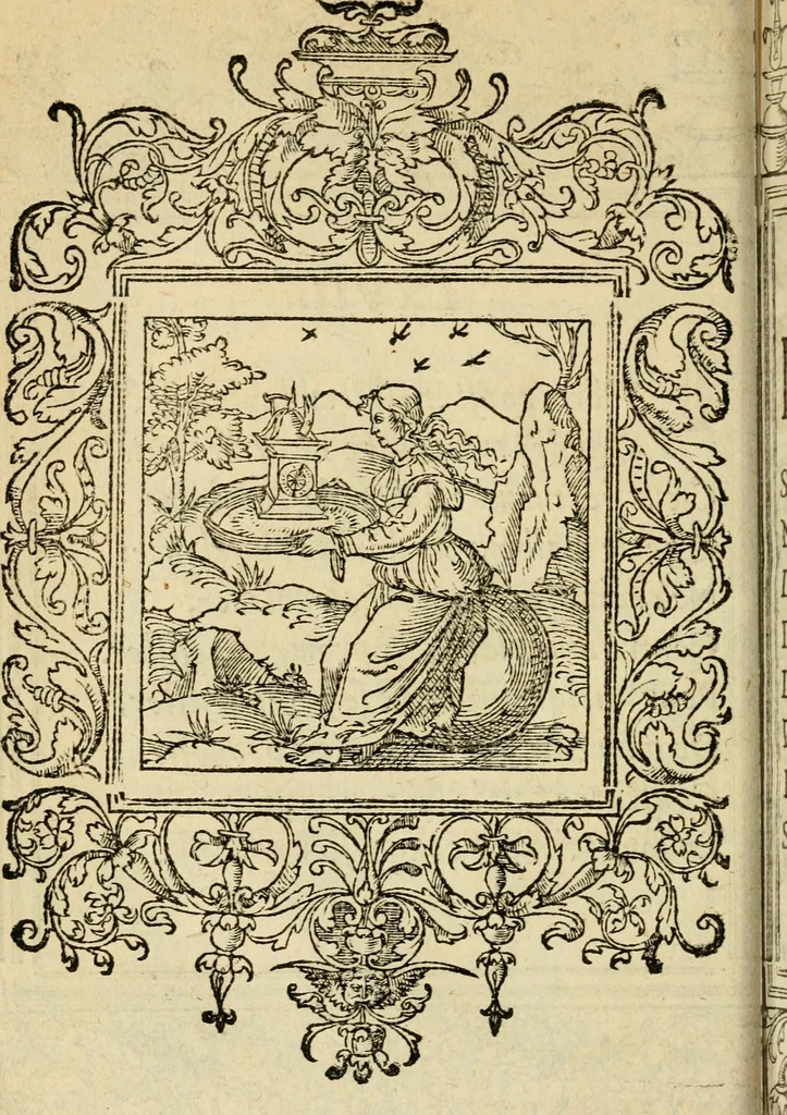 An illustration from Le theatre des bons engins : auquel sont contenuz cent emblemes moraulx, 1545, leaf 153