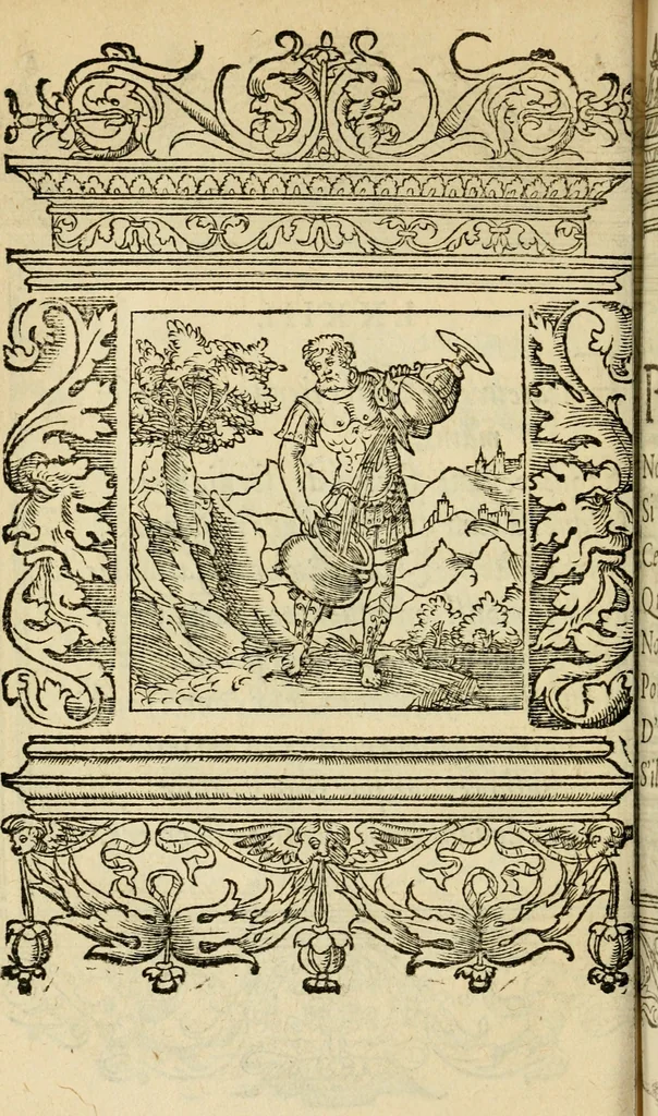 An illustration from Le theatre des bons engins : auquel sont contenuz cent emblemes moraulx, 1545, leaf 165