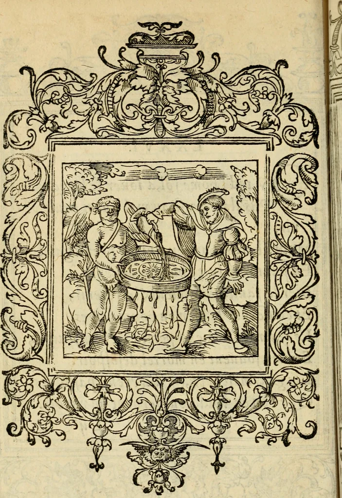 An illustration from Le theatre des bons engins : auquel sont contenuz cent emblemes moraulx, 1545, leaf 171