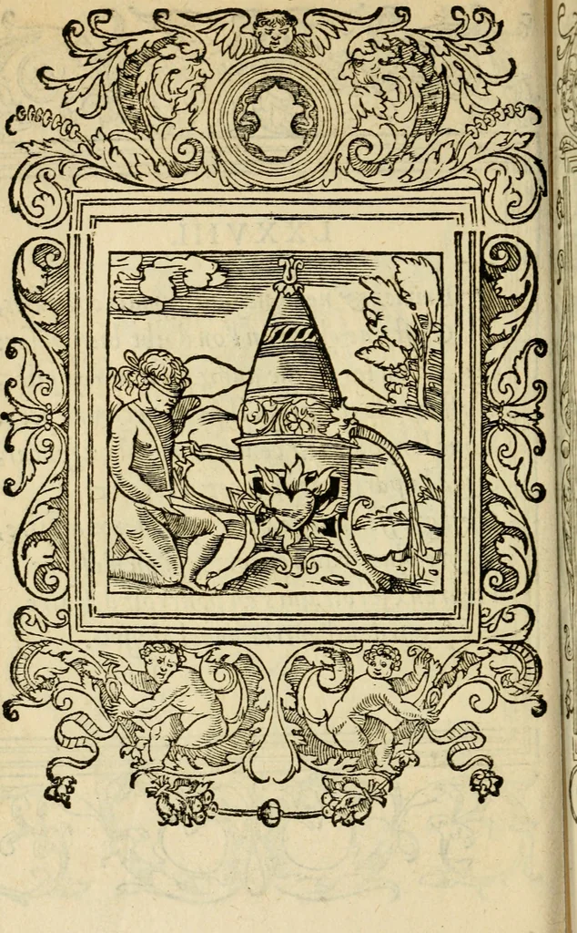 An illustration from Le theatre des bons engins : auquel sont contenuz cent emblemes moraulx, 1545, leaf 175