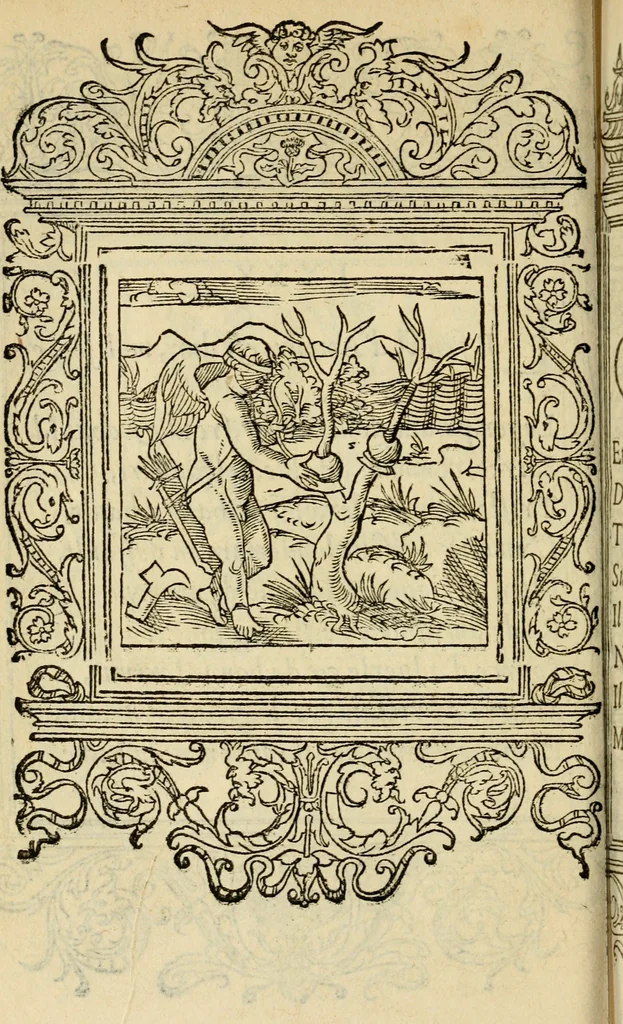 An illustration from Le theatre des bons engins : auquel sont contenuz cent emblemes moraulx, 1545, leaf 179