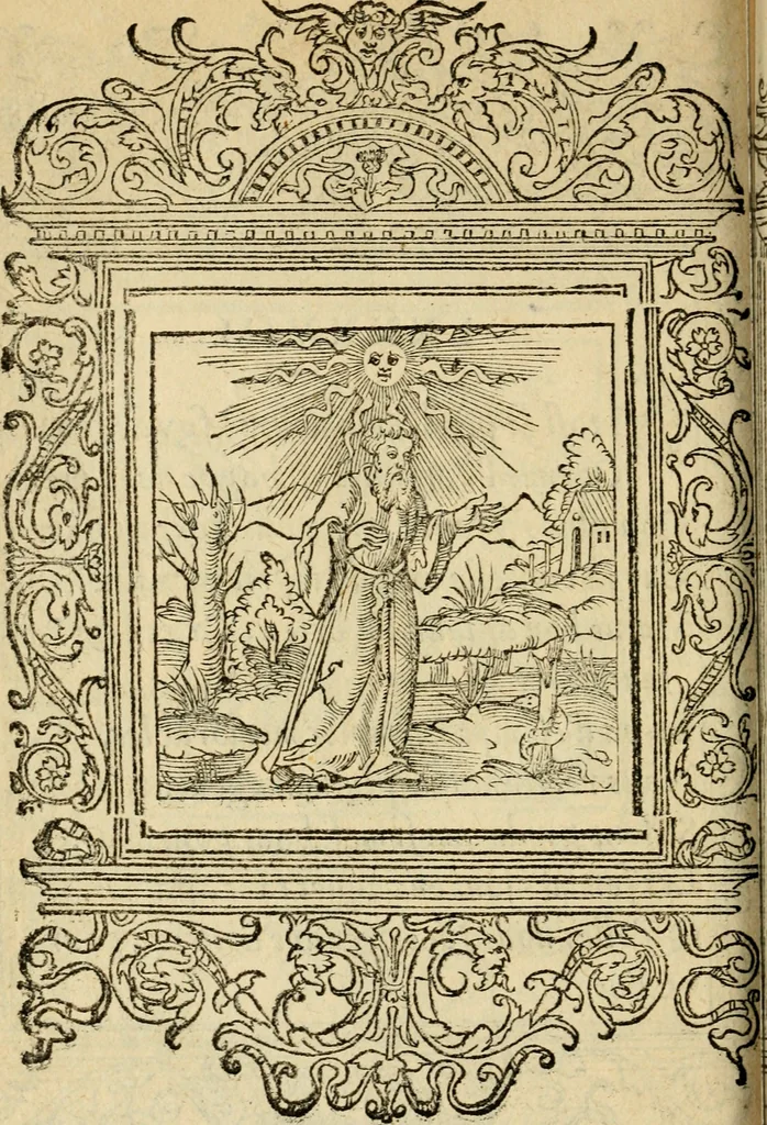 An illustration from Le theatre des bons engins : auquel sont contenuz cent emblemes moraulx, 1545, leaf 195