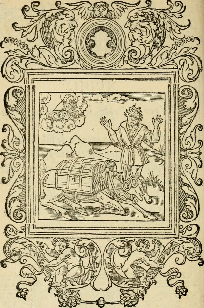 An illustration from Le theatre des bons engins : auquel sont contenuz cent emblemes moraulx, 1545, leaf 207