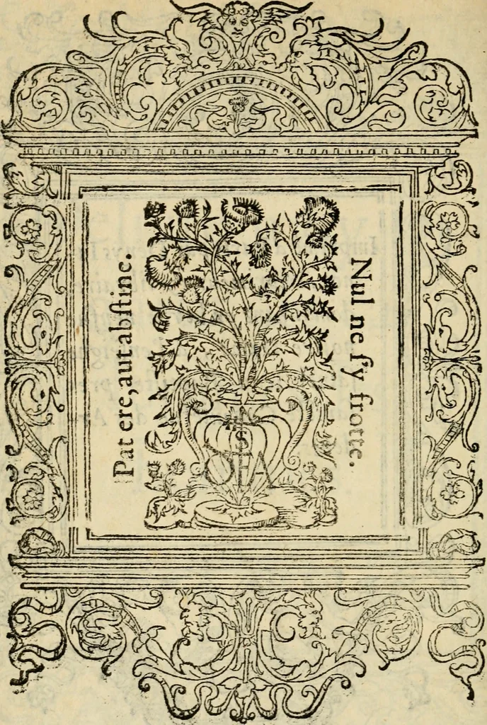 An illustration from Le theatre des bons engins : auquel sont contenuz cent emblemes moraulx, 1545, leaf 221