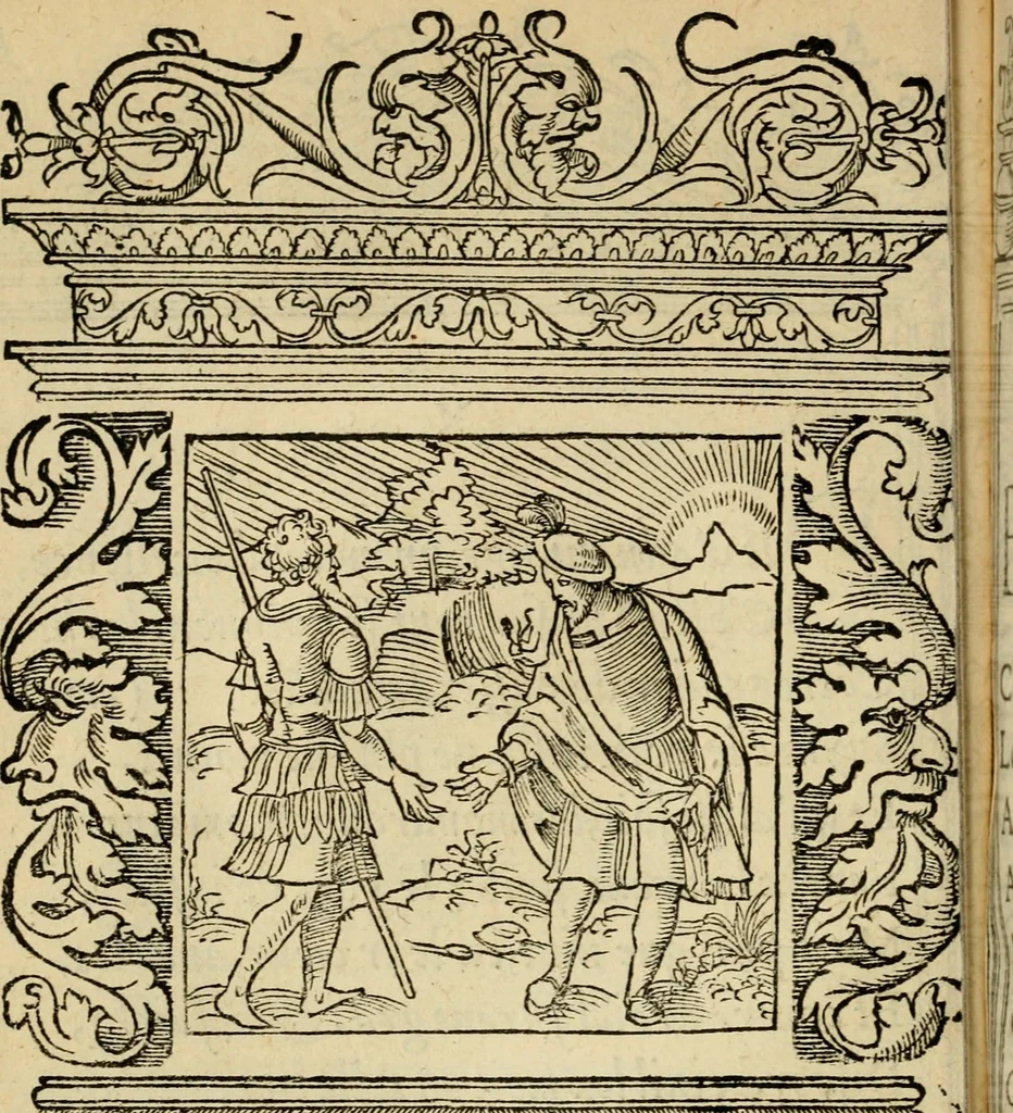 An illustration from Le theatre des bons engins : auquel sont contenuz cent emblemes moraulx, 1545, leaf 39