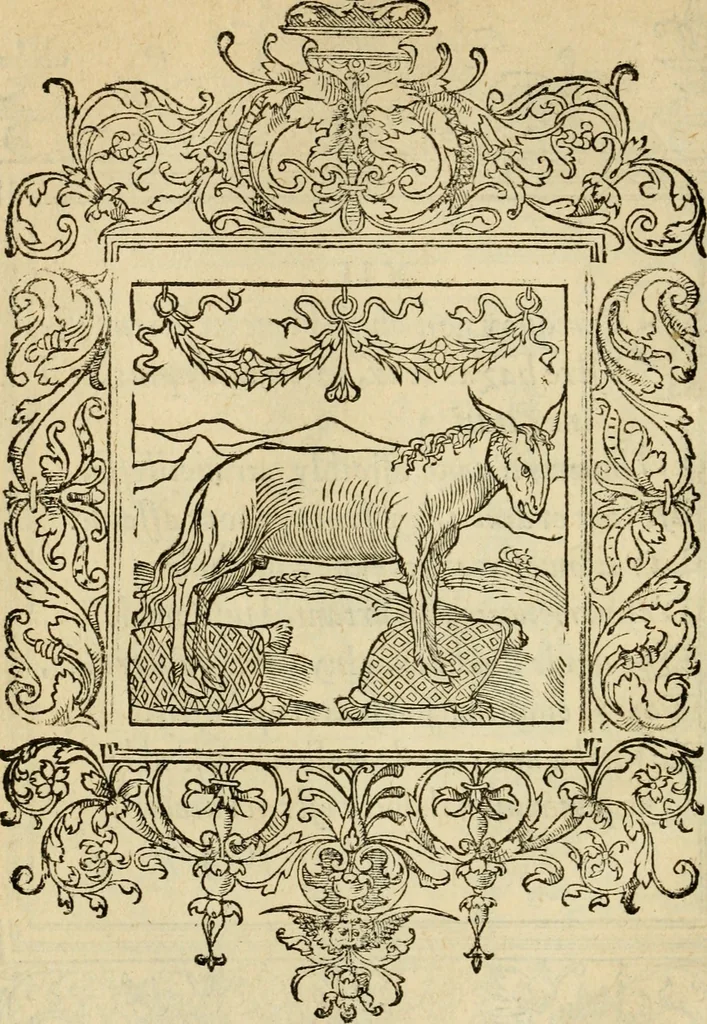 An illustration from Le theatre des bons engins : auquel sont contenuz cent emblemes moraulx, 1545, leaf 43