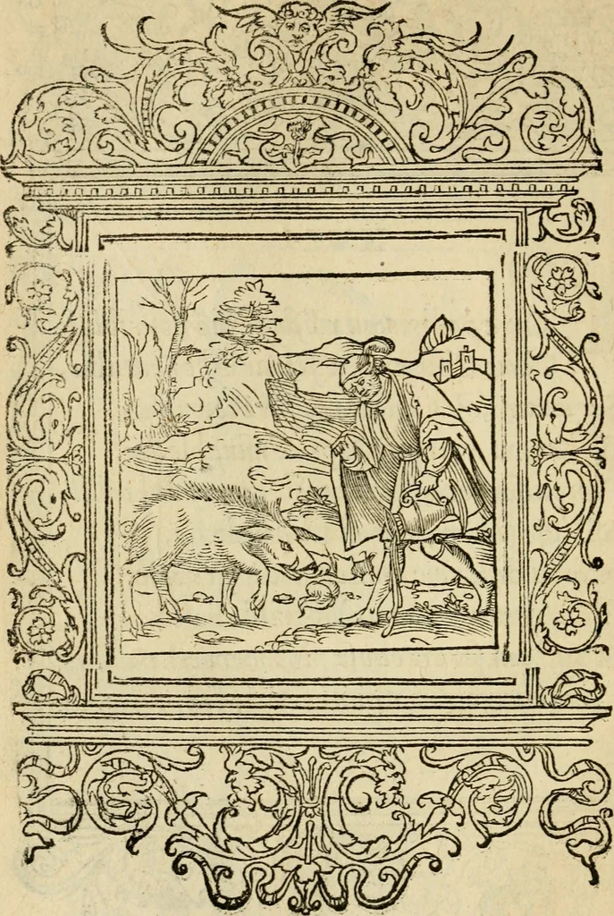 An illustration from Le theatre des bons engins : auquel sont contenuz cent emblemes moraulx, 1545, leaf 51