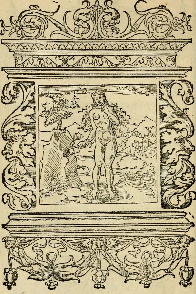 An illustration from Le theatre des bons engins : auquel sont contenuz cent emblemes moraulx, 1545, leaf 53