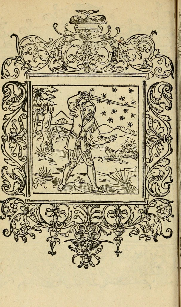 An illustration from Le theatre des bons engins : auquel sont contenuz cent emblemes moraulx, 1545, leaf 59