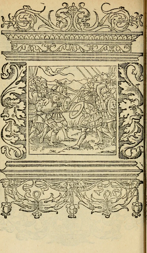 An illustration from Le theatre des bons engins : auquel sont contenuz cent emblemes moraulx, 1545, leaf 69