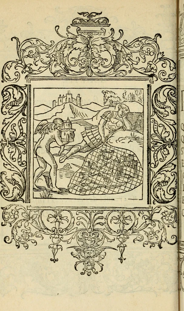 An illustration from Le theatre des bons engins : auquel sont contenuz cent emblemes moraulx, 1545, leaf 75