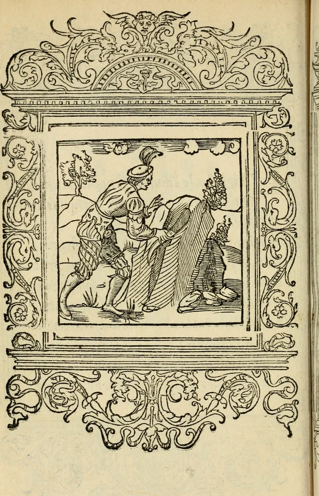 An illustration from Le theatre des bons engins : auquel sont contenuz cent emblemes moraulx, 1545, leaf 83
