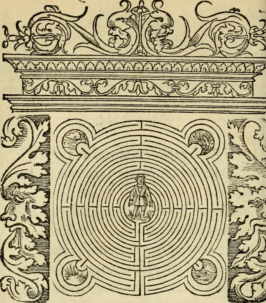An illustration from Le theatre des bons engins : auquel sont contenuz cent emblemes moraulx, 1545, leaf 87