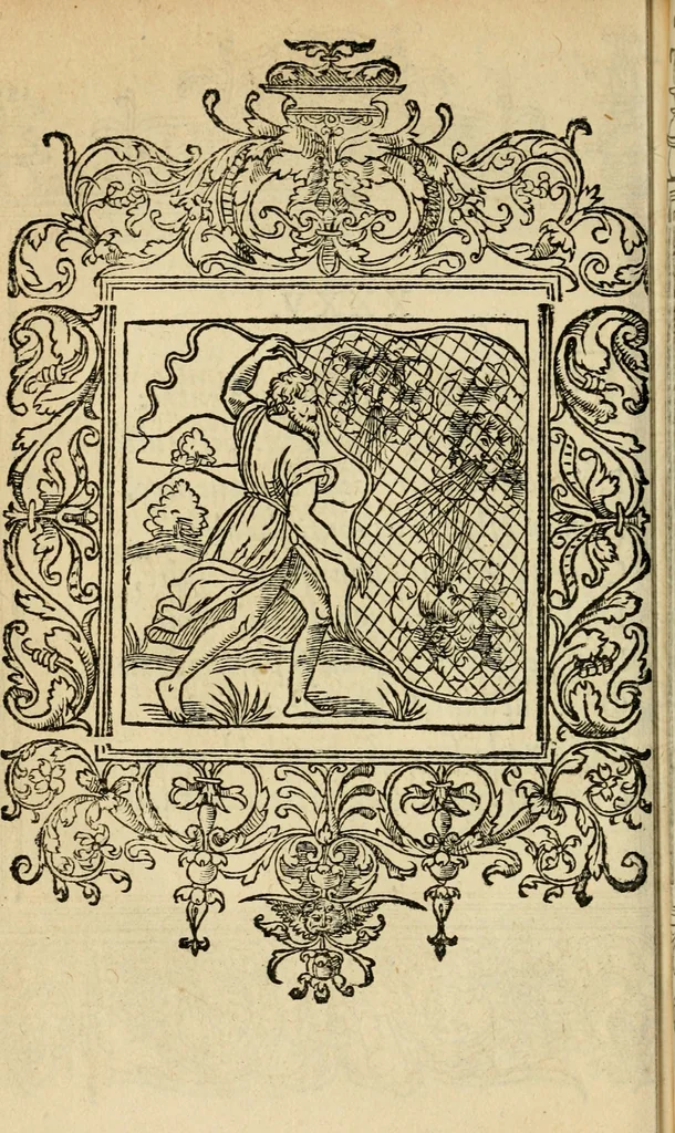 An illustration from Le theatre des bons engins : auquel sont contenuz cent emblemes moraulx, 1545, leaf 89