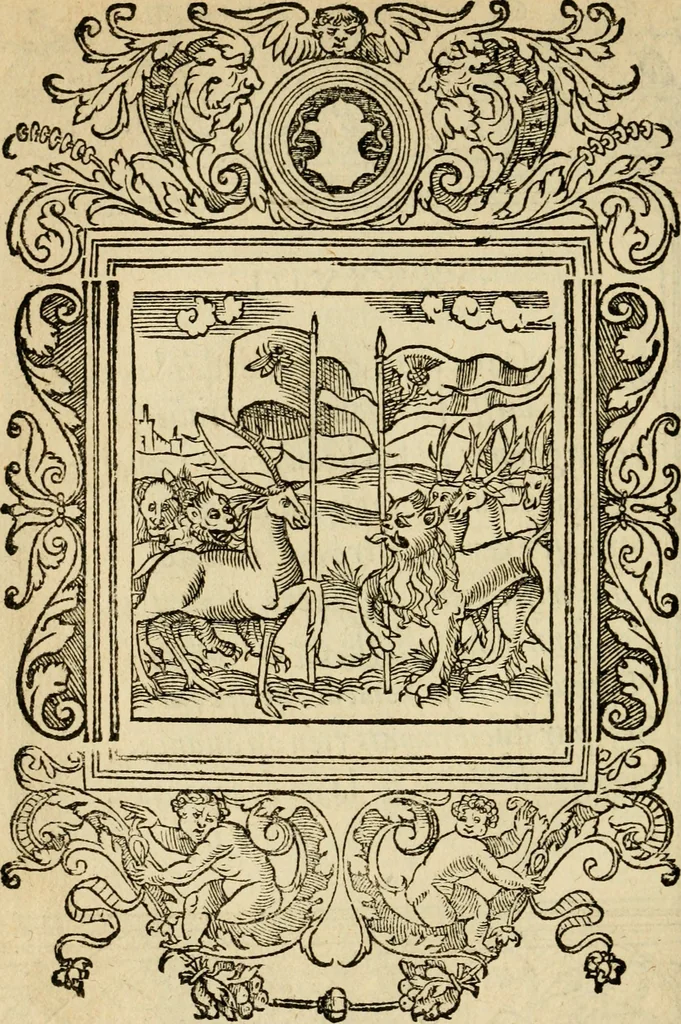 An illustration from Le theatre des bons engins : auquel sont contenuz cent emblemes moraulx, 1545, leaf 95