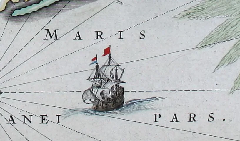 An illustration from Le theatre du monde, ou, Nouuel atlas [cartographic material], 1650, leaf 186