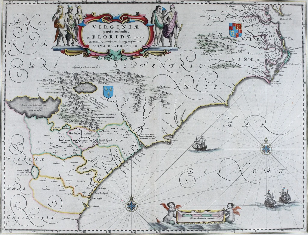 An illustration from Le theatre du monde, ou, Nouuel atlas [cartographic material], 1650, leaf 396