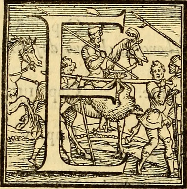 An illustration from L'Ethica d' Aristotile, 1550, leaf 219