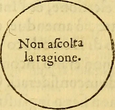 An illustration from L'Ethica d' Aristotile, 1550, leaf 370