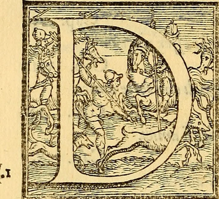 An illustration from L'Ethica d' Aristotile, 1550, leaf 497