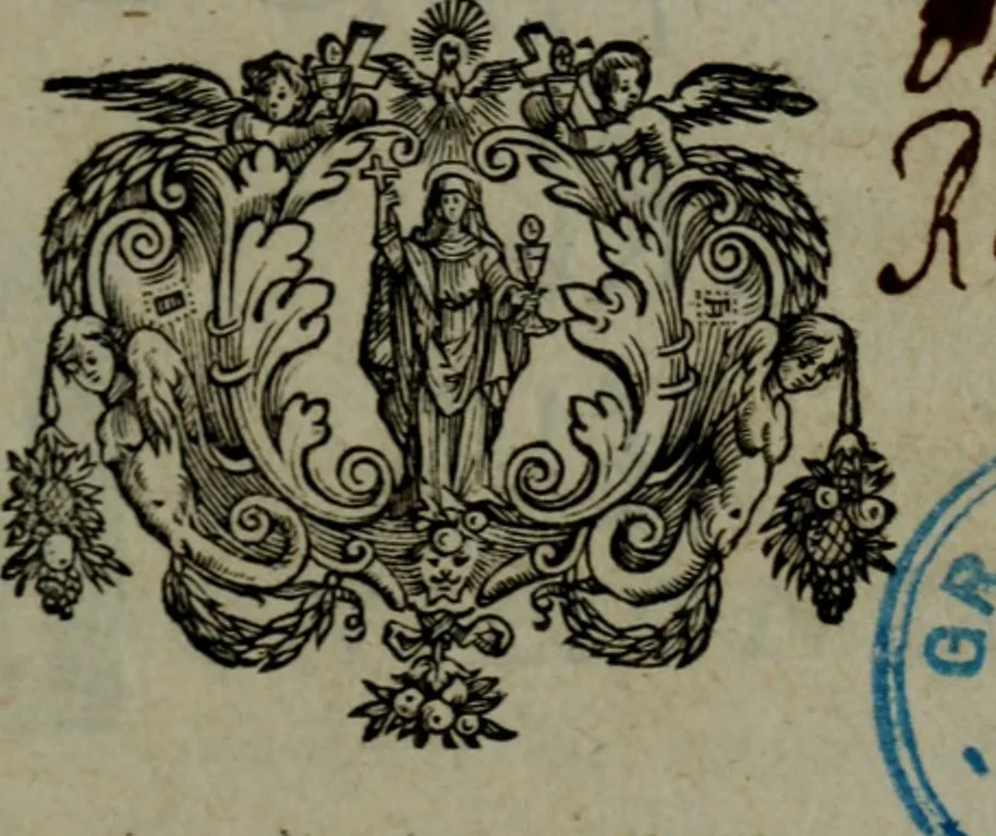 An illustration from Le Témoignage des protestans en faveur de la religion catholique \, 1671, leaf 4