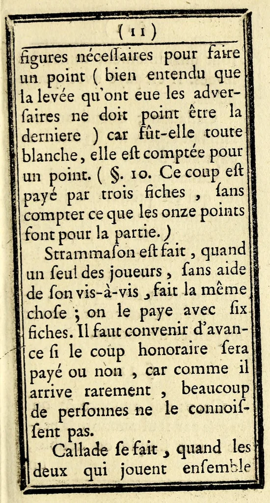 An illustration from Le tre-sette, ou Regles du jeu du trois-sept, 1778, leaf 13