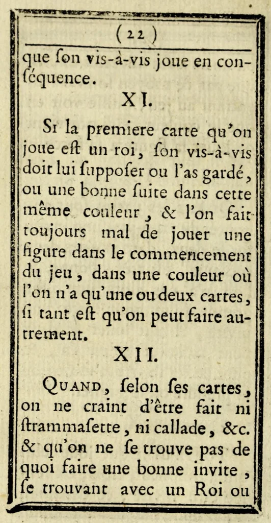 An illustration from Le tre-sette, ou Regles du jeu du trois-sept, 1778, leaf 24