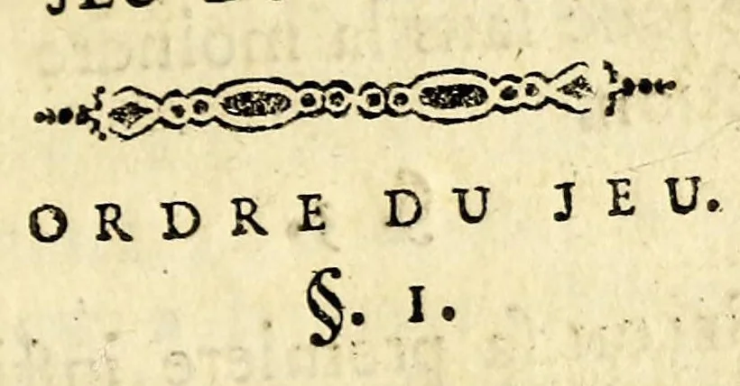 An illustration from Le tre-sette, ou Regles du jeu du trois-sept, 1778, leaf 5