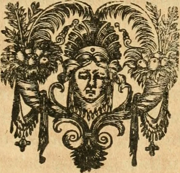 An illustration from Le tresor des merueilles de la maison royale de Fontainebleau : contenant la description de son antiquité, de sa fondation, de ses bastimens, de ses rares peintures, tableaux, emblemes, & deuises : de ses iardins, de ses fontaines, & autres singularitez qui s'y voyent ..., 1642, leaf 104