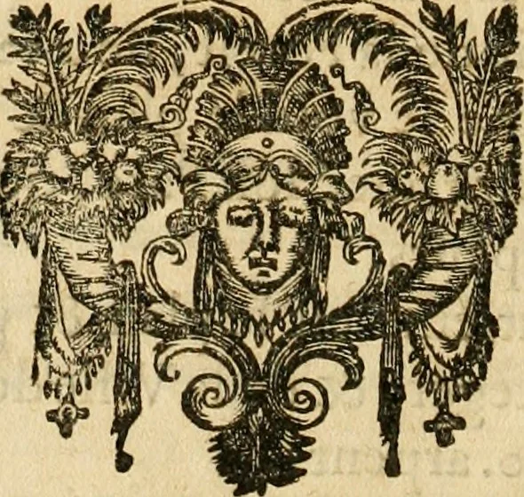 An illustration from Le tresor des merueilles de la maison royale de Fontainebleau : contenant la description de son antiquité, de sa fondation, de ses bastimens, de ses rares peintures, tableaux, emblemes, & deuises : de ses iardins, de ses fontaines, & autres singularitez qui s'y voyent ..., 1642, leaf 201