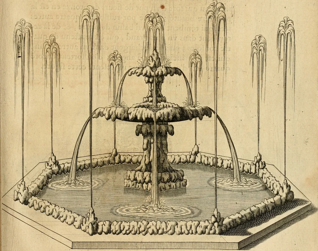 An illustration from Le tresor des merueilles de la maison royale de Fontainebleau : contenant la description de son antiquité, de sa fondation, de ses bastimens, de ses rares peintures, tableaux, emblemes, & deuises : de ses iardins, de ses fontaines, & autres singularitez qui s'y voyent ..., 1642, leaf 212