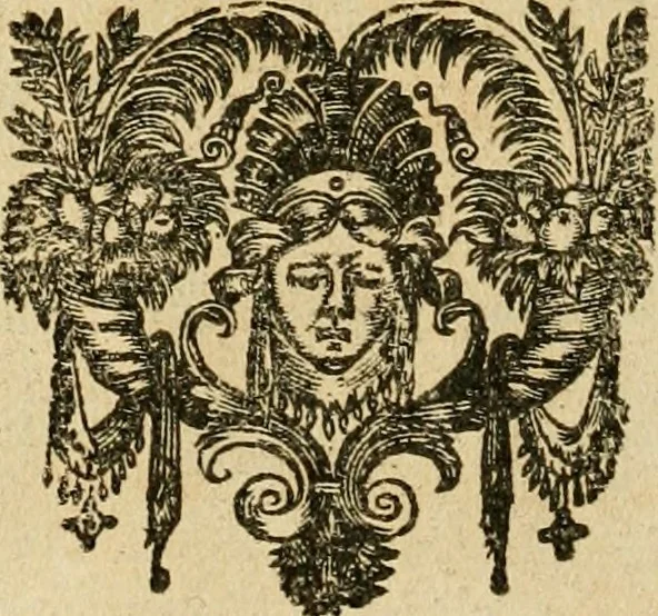 An illustration from Le tresor des merueilles de la maison royale de Fontainebleau : contenant la description de son antiquité, de sa fondation, de ses bastimens, de ses rares peintures, tableaux, emblemes, & deuises : de ses iardins, de ses fontaines, & autres singularitez qui s'y voyent ..., 1642, leaf 215