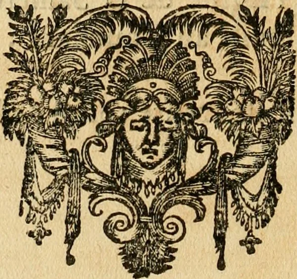 An illustration from Le tresor des merueilles de la maison royale de Fontainebleau : contenant la description de son antiquité, de sa fondation, de ses bastimens, de ses rares peintures, tableaux, emblemes, & deuises : de ses iardins, de ses fontaines, & autres singularitez qui s'y voyent ..., 1642, leaf 221