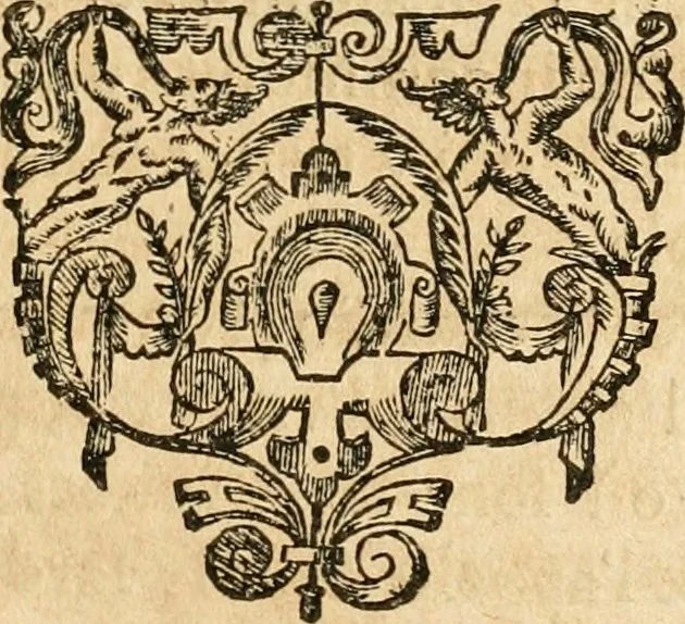 An illustration from Le tresor des merueilles de la maison royale de Fontainebleau : contenant la description de son antiquité, de sa fondation, de ses bastimens, de ses rares peintures, tableaux, emblemes, & deuises : de ses iardins, de ses fontaines, & autres singularitez qui s'y voyent ..., 1642, leaf 226