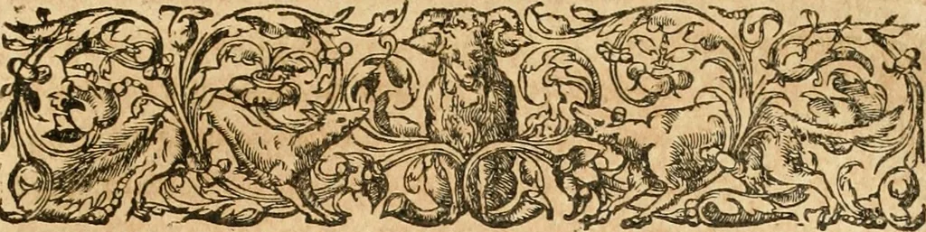 An illustration from Le tresor des merueilles de la maison royale de Fontainebleau : contenant la description de son antiquité, de sa fondation, de ses bastimens, de ses rares peintures, tableaux, emblemes, & deuises : de ses iardins, de ses fontaines, & autres singularitez qui s'y voyent ..., 1642, leaf 244