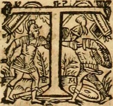 An illustration from Le tresor des merueilles de la maison royale de Fontainebleau : contenant la description de son antiquité, de sa fondation, de ses bastimens, de ses rares peintures, tableaux, emblemes, & deuises : de ses iardins, de ses fontaines, & autres singularitez qui s'y voyent ..., 1642, leaf 354