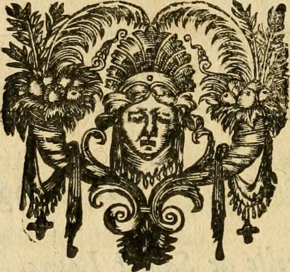An illustration from Le tresor des merueilles de la maison royale de Fontainebleau : contenant la description de son antiquité, de sa fondation, de ses bastimens, de ses rares peintures, tableaux, emblemes, & deuises : de ses iardins, de ses fontaines, & autres singularitez qui s'y voyent ..., 1642, leaf 47