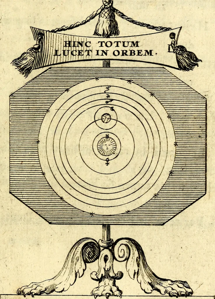 An illustration from Le triomphe de la religion sous Louis le Grand : représenté par des inscriptions & des devises : avec une explication en vers latins & françois, 1687, leaf 130