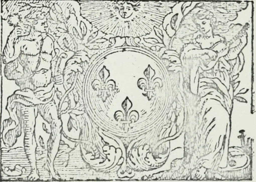 An illustration from Le triomphe de l'amour : ballet dancé devant sa majesté a S. Germain en Laye, le jour de janvier, 1681. --, 1681, leaf 9