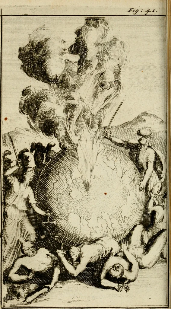An illustration from Le triomphe royal : où l'on voit dêscrits les arcs de triomphe, piramydes, tablaux, & devises au nombre de 65, erigez à la Haye, à l'honneur de Guillaume III, roy d'Angleterre, Ecosse, France, & Irlande, 1691, leaf 163