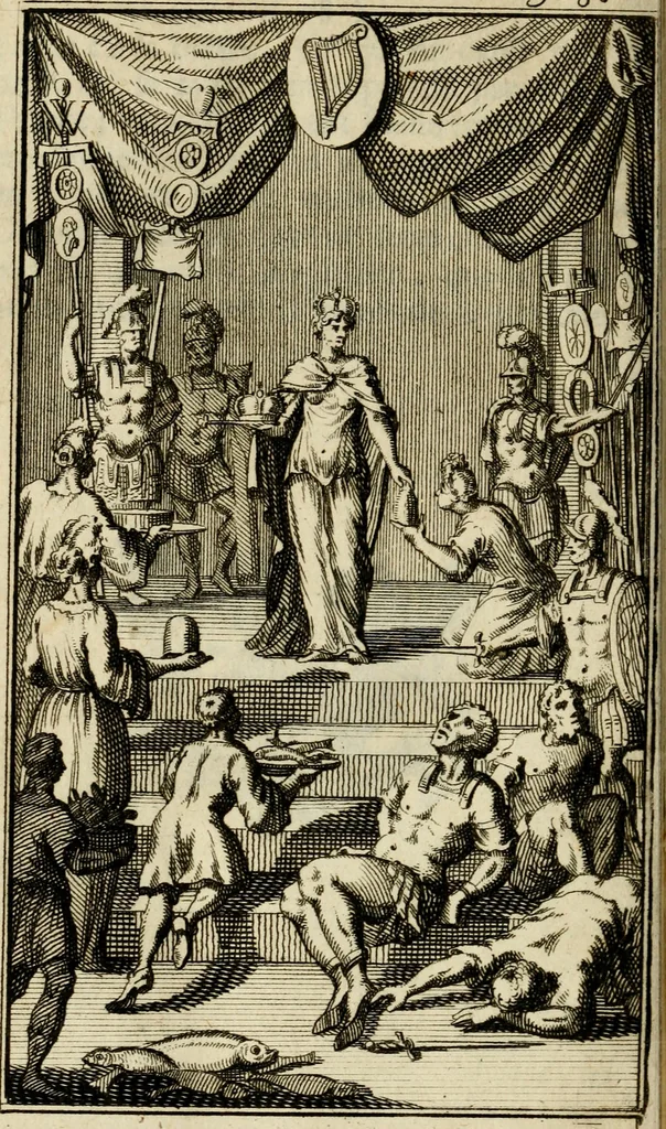 An illustration from Le triomphe royal : où l'on voit dêscrits les arcs de triomphe, piramydes, tablaux, & devises au nombre de 65, erigez à la Haye, à l'honneur de Guillaume III, roy d'Angleterre, Ecosse, France, & Irlande, 1691, leaf 225