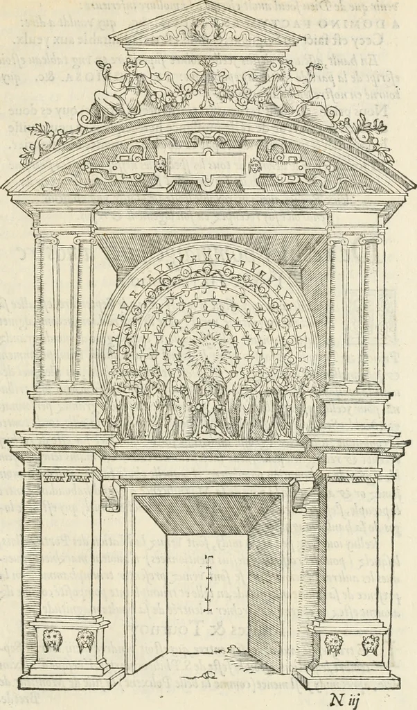 An illustration from Le triumphe d'Anuers faict en la susception du Prince Philips, Prince d'Espaigñ, 1550, leaf 110