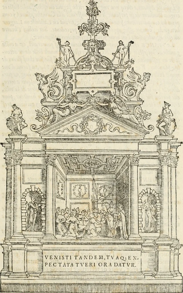 An illustration from Le triumphe d'Anuers faict en la susception du Prince Philips, Prince d'Espaigñ, 1550, leaf 40