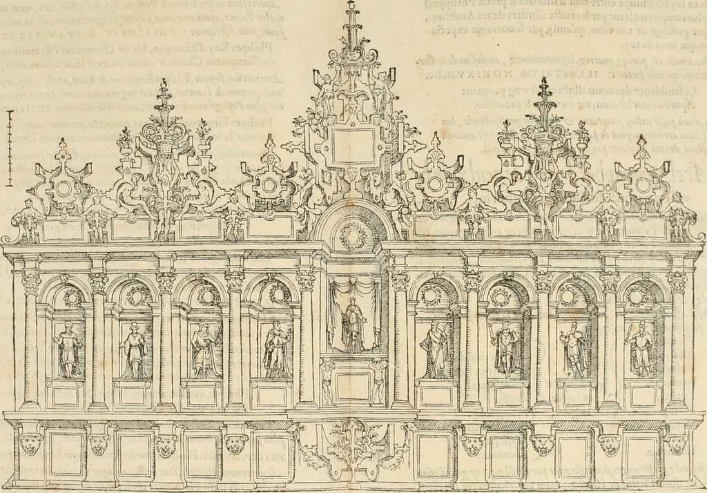 An illustration from Le triumphe d'Anuers faict en la susception du Prince Philips, Prince d'Espaigñ, 1550, leaf 70