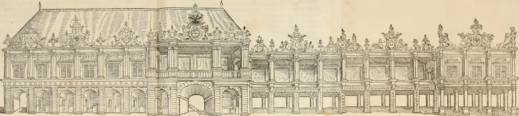 An illustration from Le triumphe d'Anuers faict en la susception du Prince Philips, Prince d'Espaigñ, 1550, leaf 94