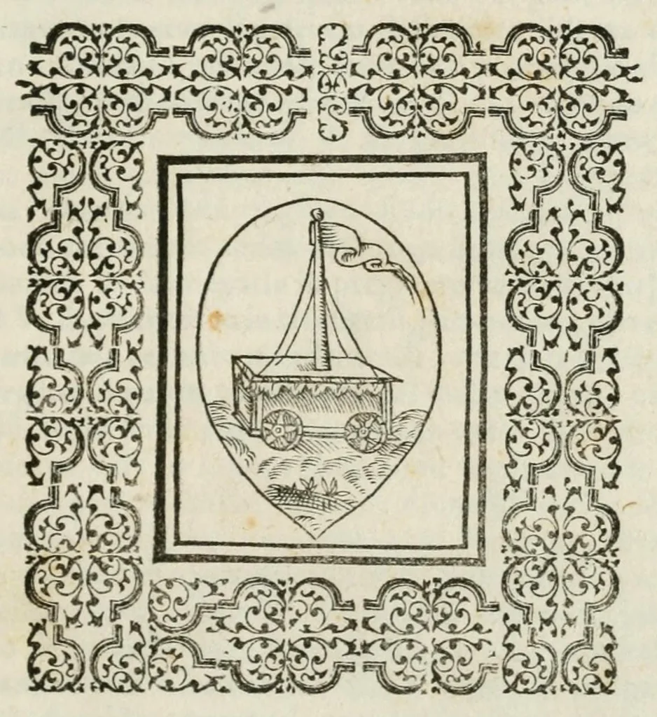 An illustration from Lettera all'illvst.mo et eccell.mo signor don Pietro Medici, di Valerio Ruggieri : sopra la festa fatta dal duca di Carroccio, nella festiuità di San Giouambatista in Firenze, 1588, leaf 9