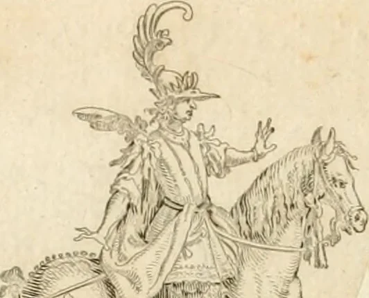 An illustration from Lettera al sig. Alberico Cibo, principe di Massa, sopra il giuoco fatto dal gran dvca intitolato Gverra d'amore il di 12. di Febraio 1615 in Firenze, 1616, leaf 11