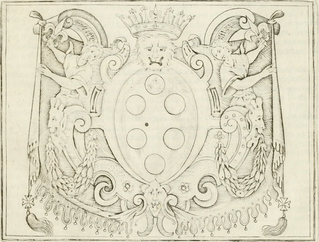 An illustration from Lettera al sig. Alberico Cibo, principe di Massa, sopra il giuoco fatto dal gran dvca intitolato Gverra d'amore il di 12. di Febraio 1615 in Firenze, 1616, leaf 4